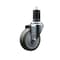 Service Caster 4'' Gray Poly Wheel Swivel 1-5/8'' Expanding Stem Caster SCC-EX20S414-PPUB-158 - alternate 1